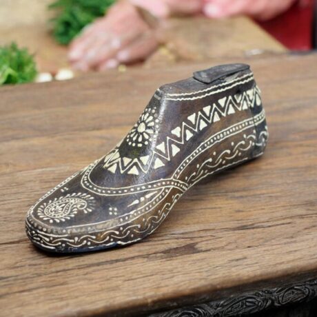 Art Deco wooden Shoe mold