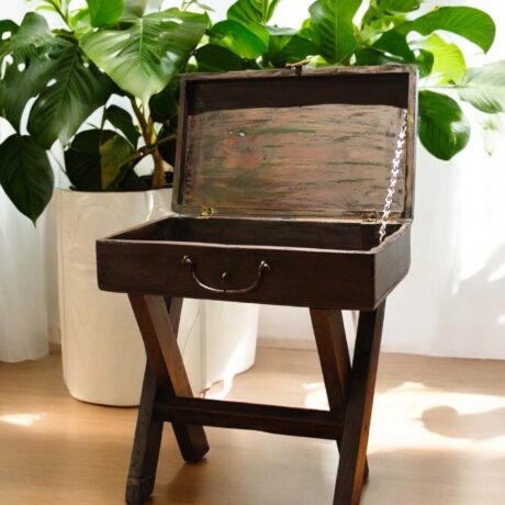 Wooden Box with Stand