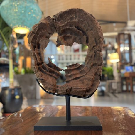 Teak wood carved decor