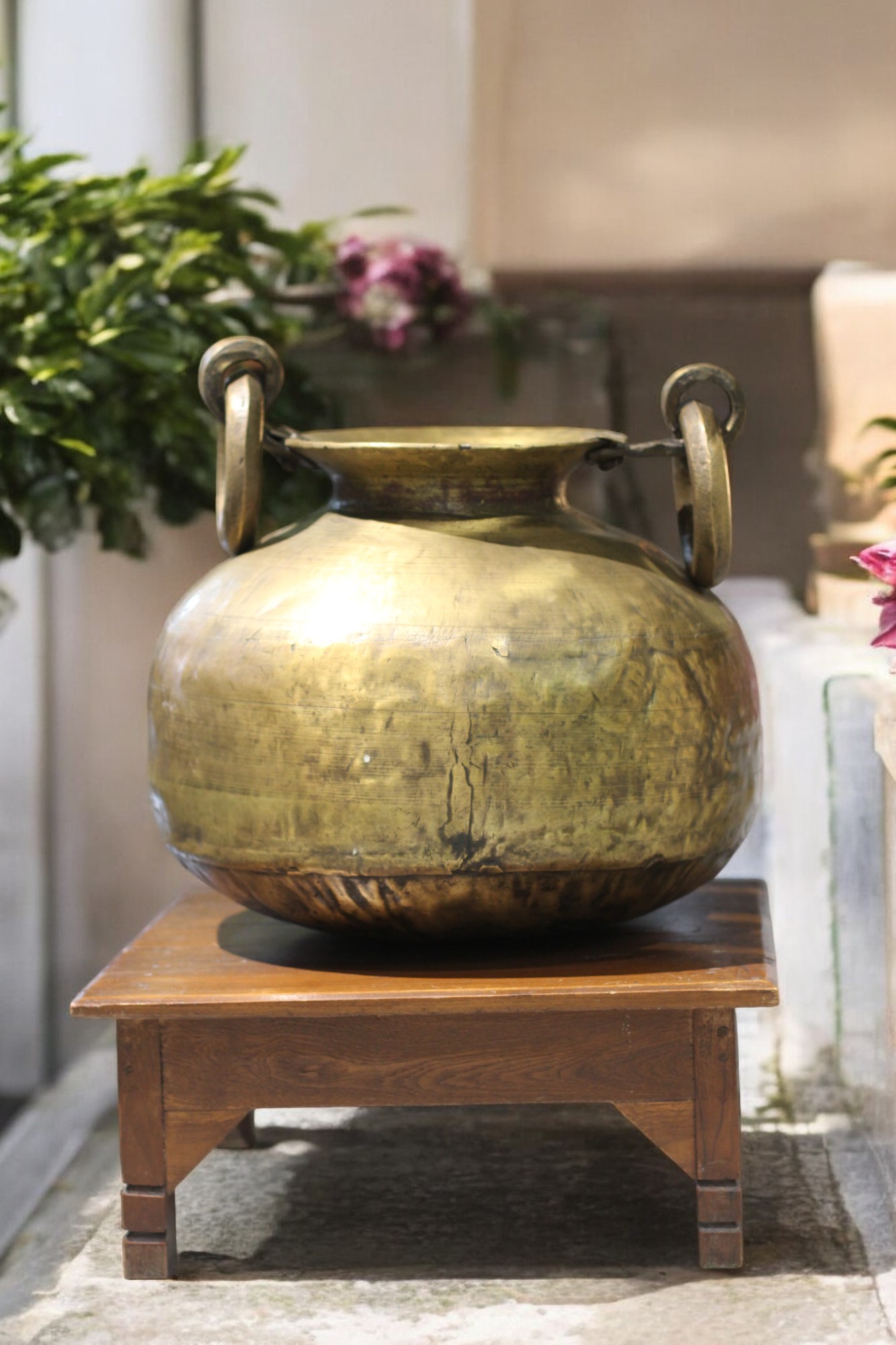 VIntage Brass Pot