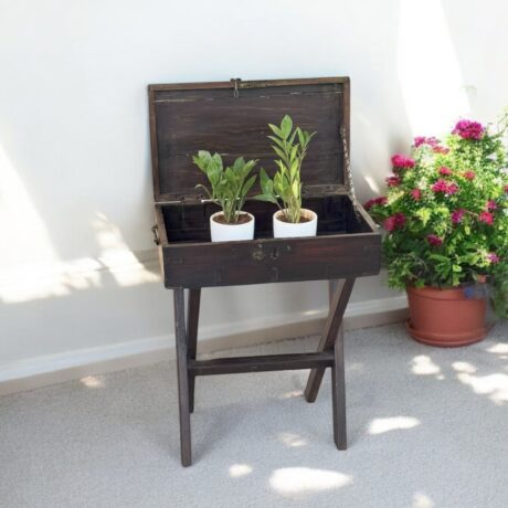 Vintage Wooden Box with stand